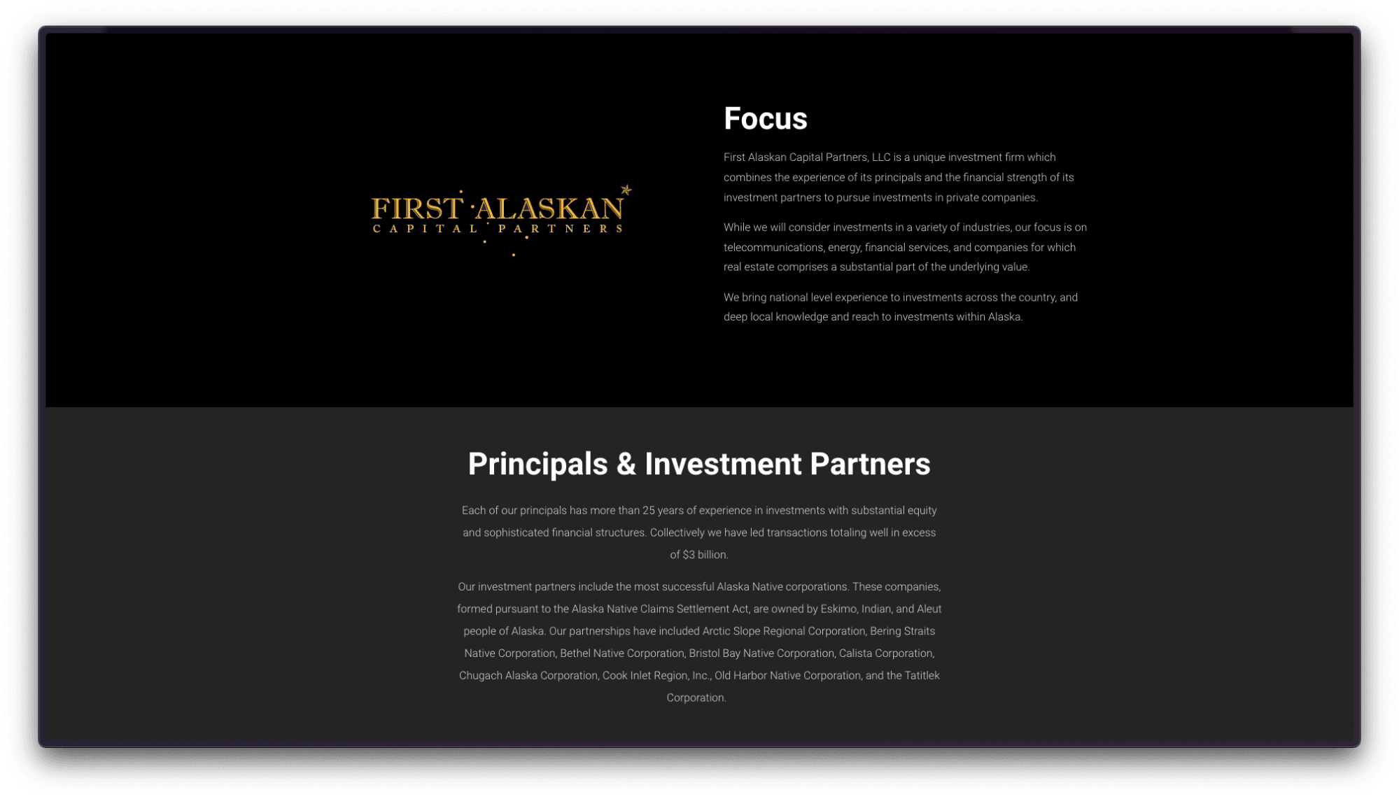 First Alaskan Capital Partners